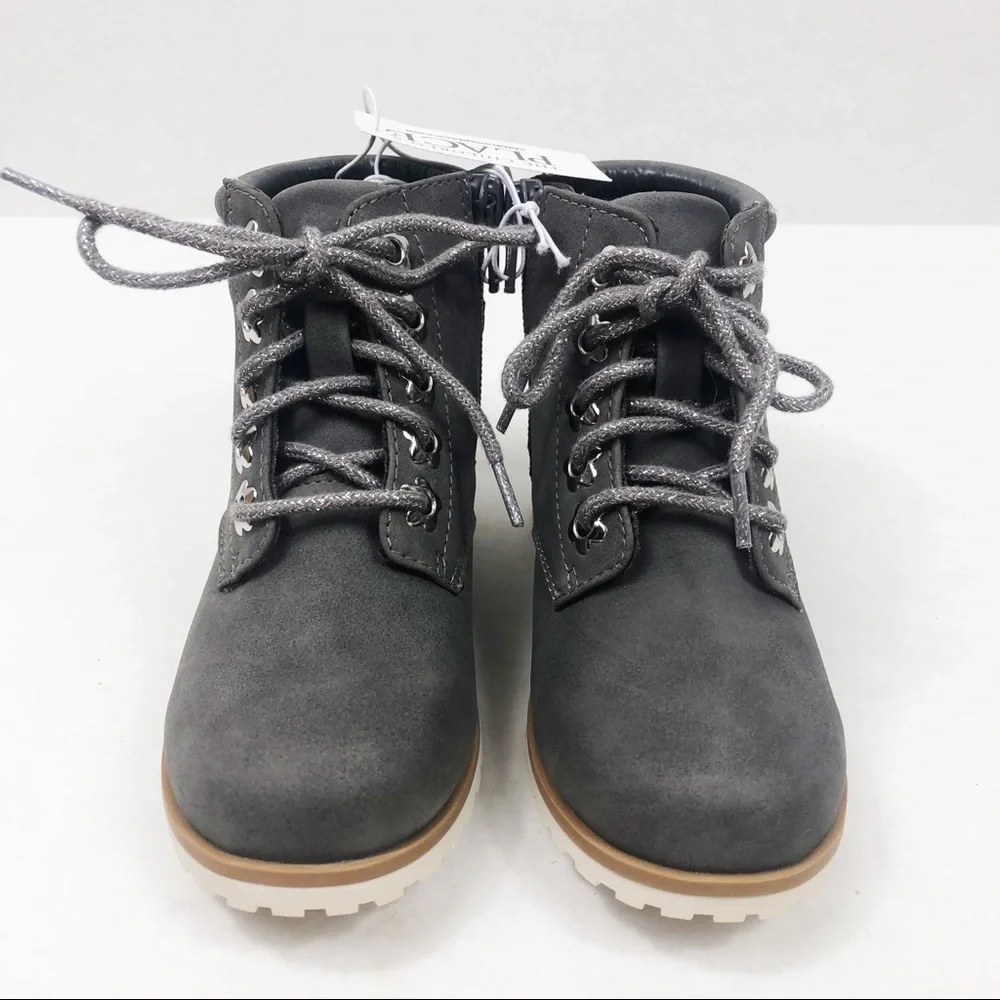 NWT The Children's Place Toddler Ankle Bootie | Grey | Size 9